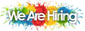 Farbige Grafik mit We Are Hiring | Projektentwickler Windenergie